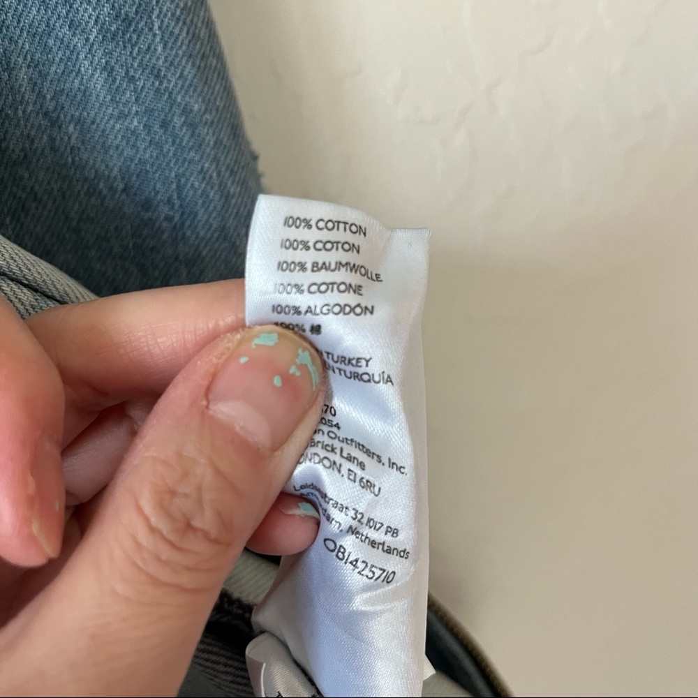 NEW Free People Denim Jacket Raw Edge Front S - Picture 10 of 15